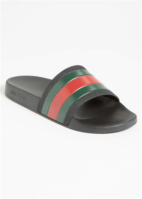 pursuit 72 gucci slides|Gucci slides saks fifth.